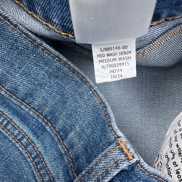 Banana Republic Skirt Womens 6/28 Blue Denim Maxi Button Modest Casual Preppy - Picture 5 of 10